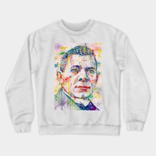 BOOKER T. WASHINGTON watercolor portrait Crewneck Sweatshirt